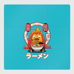 Магнитный плакат 3Х3 Calcifer & ramen