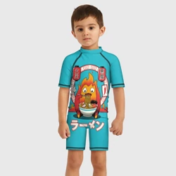 Детский купальный костюм 3D Calcifer & ramen - фото 2