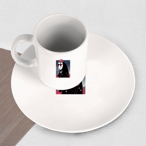 Набор: тарелка + кружка Kaonashi - фото 3
