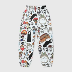 Женские джоггеры оверсайз 3D Персонажи Миядзаки паттерн