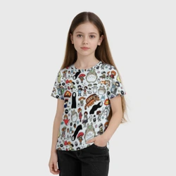 Детская футболка 3D Персонажи Миядзаки паттерн - фото 2