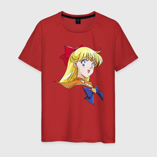 Мужская футболка хлопок Sailor Venus, цвет красный