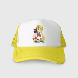 Кепка тракер с сеткой Sailor Moon & Luna