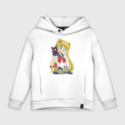 Детское худи Oversize хлопок Sailor Moon & Luna