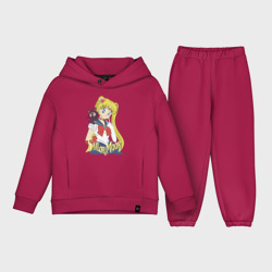 Детский костюм хлопок Oversize Sailor Moon & Luna