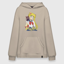 Худи SuperOversize хлопок Sailor Moon & Luna