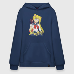 Худи SuperOversize хлопок Sailor Moon & Luna
