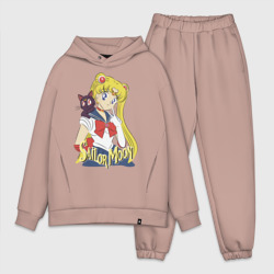 Мужской костюм oversize хлопок Sailor Moon & Luna