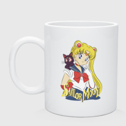 Кружка керамическая Sailor Moon & Luna