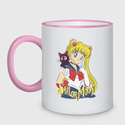 Кружка двухцветная Sailor Moon & Luna