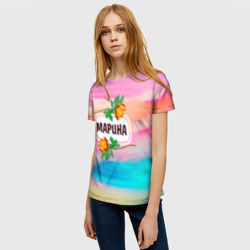Женская футболка 3D Марина - фото 2