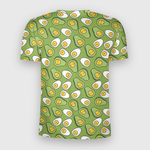 Мужская футболка 3D Slim Avocado and Eggs, цвет 3D печать - фото 2