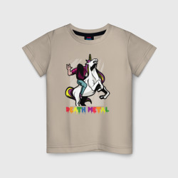 Детская футболка хлопок Death Metal Unicorn