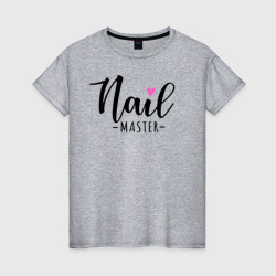 Nail master – Женская футболка хлопок с принтом купить со скидкой в -20%