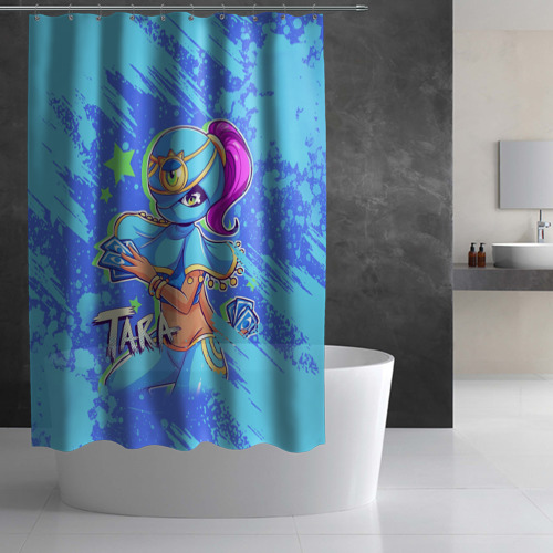 Штора 3D для ванной BRAWL STARS TARA - фото 3