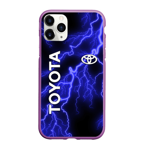 Чехол для iPhone 11 Pro Max матовый Toyota, цвет фиолетовый