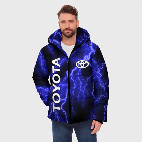 Мужская зимняя куртка 3D Toyota, цвет черный - фото 3