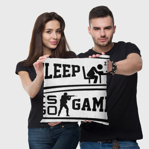 Подушка 3D Eat Sleep CS GO repeat - фото 3