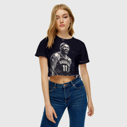 Женская футболка Crop-top 3D Кайри Ирвинг - фото 2