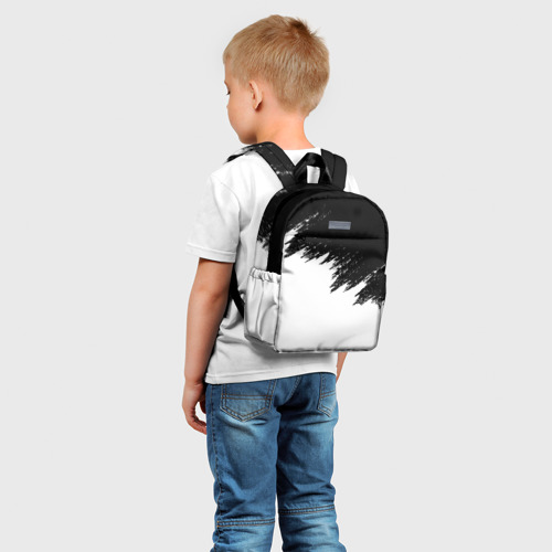 Детский рюкзак 3D с принтом КРАСКА И НИЧЕГО ЛИШНЕГО!, фото на моделе #1