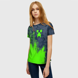 Женская футболка 3D Minecraft Майнкрафт - фото 2