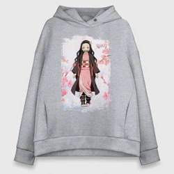 Женское худи Oversize хлопок Незуко