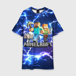 Детское платье 3D Minecraft Майнкрафт