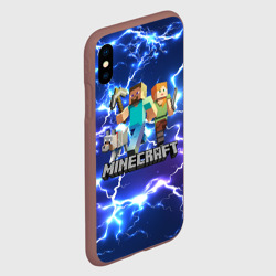 Чехол для iPhone XS Max матовый Minecraft Майнкрафт - фото 2