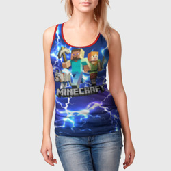 Женская майка 3D Minecraft Майнкрафт - фото 2