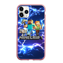 Чехол для iPhone 11 Pro Max матовый Minecraft Майнкрафт