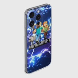 Чехол для iPhone 15 Pro Max силиконовый с защитой камеры Minecraft Майнкрафт - фото 2