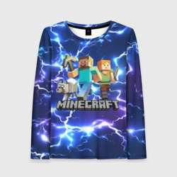 Женский лонгслив 3D Minecraft Майнкрафт