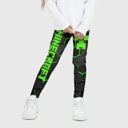 Детские леггинсы 3D Minecraft Creeper - фото 2