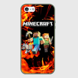 Чехол для iPhone 5/5S матовый Minecraft Майнкрафт