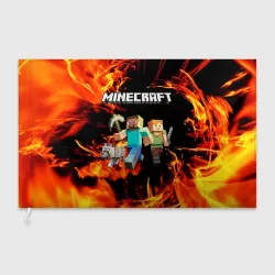 Флаг 3D Minecraft Майнкрафт