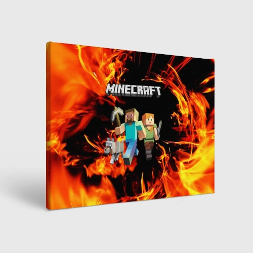 Холст прямоугольный Minecraft Майнкрафт
