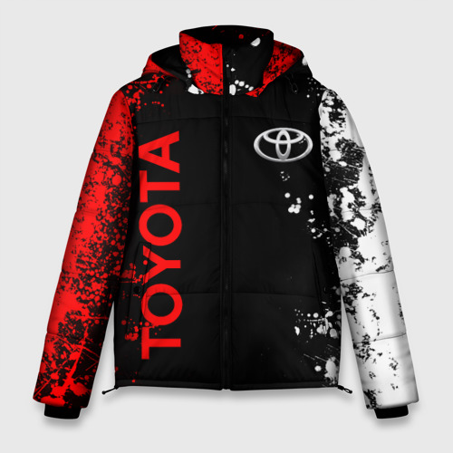 Мужская зимняя куртка 3D Toyota, цвет светло-серый