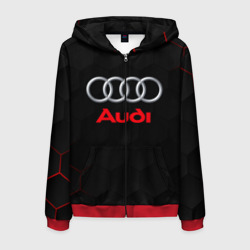 Мужская толстовка 3D на молнии Audi Ауди