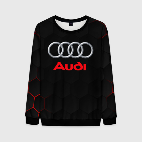 Мужской свитшот 3D Audi Ауди, цвет черный