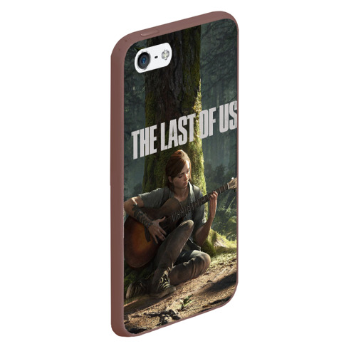 Чехол для iPhone 5/5S матовый The Last of Us 2, цвет коричневый - фото 3