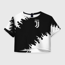 Женская футболка Crop-top 3D Juventus Ювентус