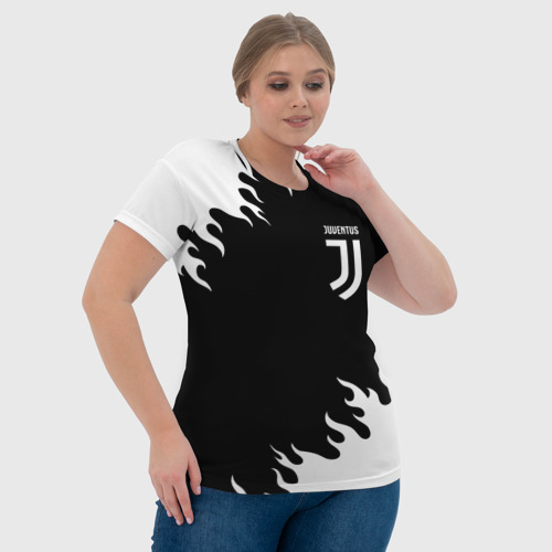 Женская футболка 3D Juventus Ювентус, цвет 3D печать - фото 6