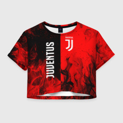 Женская футболка Crop-top 3D Juventus Ювентус