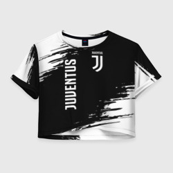 Женская футболка Crop-top 3D Juventus Ювентус