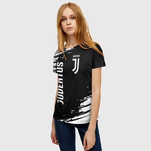 Женская футболка 3D Juventus Ювентус, цвет 3D печать - фото 3