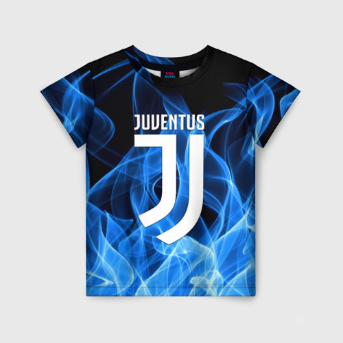 Детская футболка 3D с принтом JUVENTUS / ЮВЕНТУС, вид спереди #2