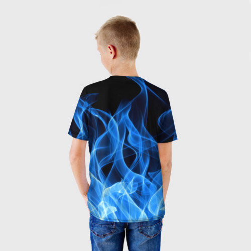 Детская футболка 3D с принтом JUVENTUS / ЮВЕНТУС, вид сзади #2