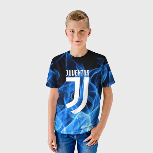 Детская футболка 3D с принтом JUVENTUS / ЮВЕНТУС, фото на моделе #1