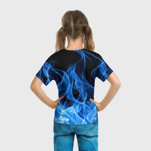 Детская футболка 3D с принтом JUVENTUS / ЮВЕНТУС, вид сзади #2