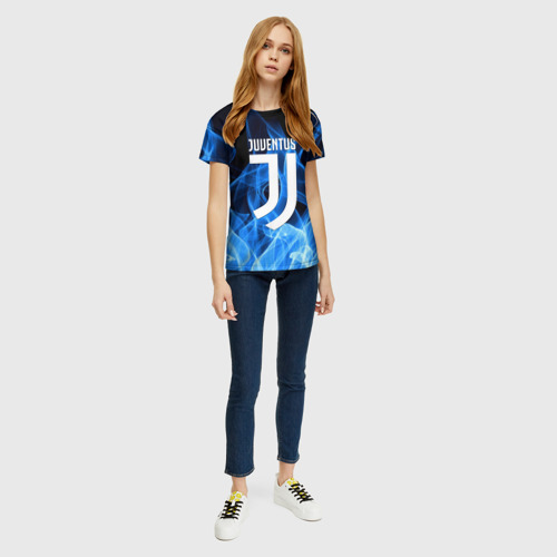 Женская футболка 3D Juventus Ювентус, цвет 3D печать - фото 5